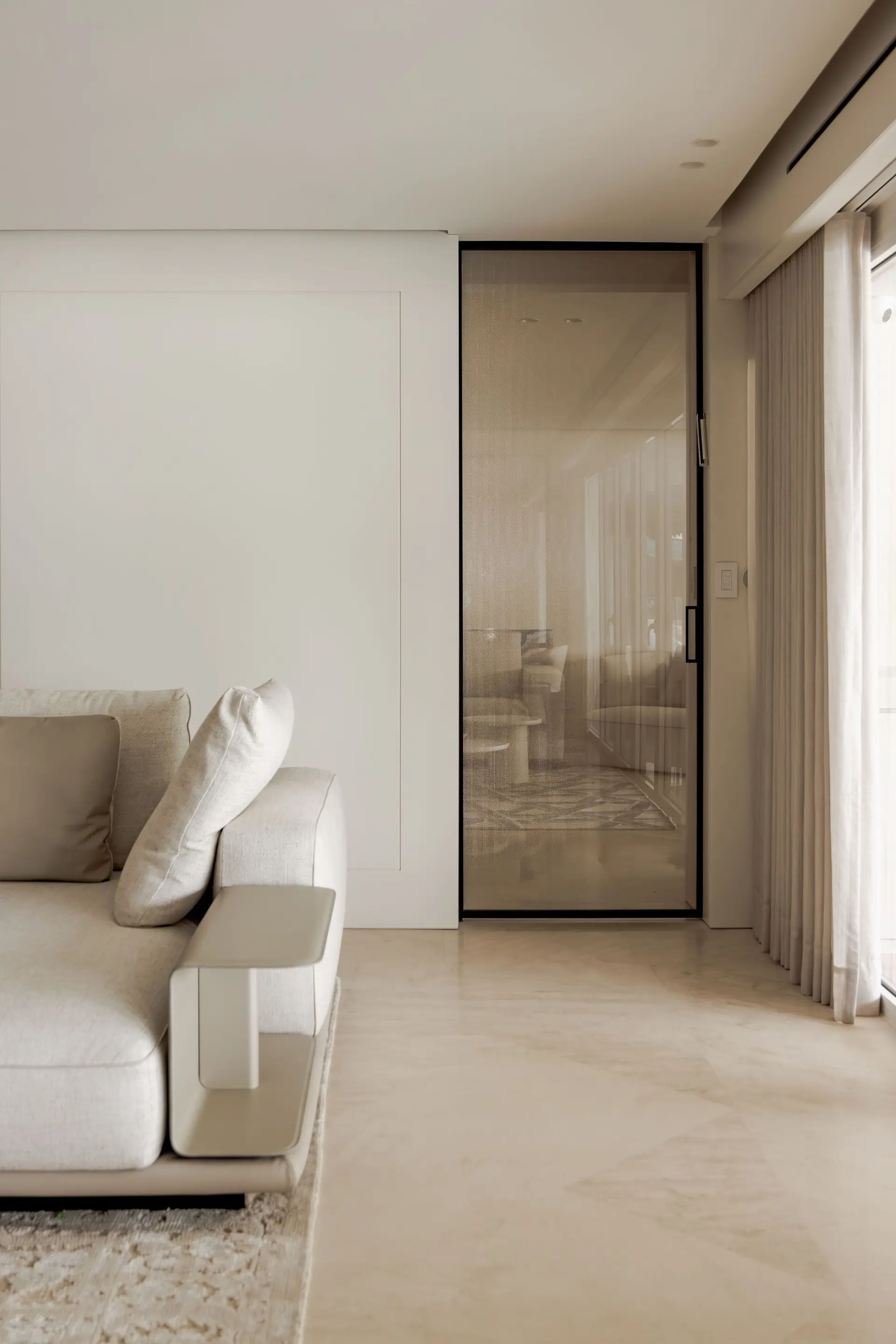 pglass-1a — 1 hoja corrediza colgada de cielo